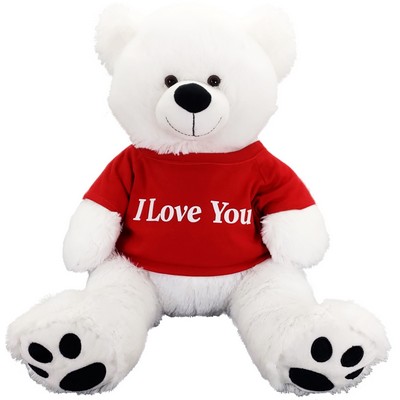20" Stuffed Bear - White