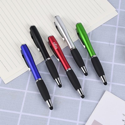 Twist Action Stylus Pen w/LED Light