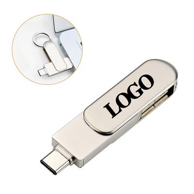64 GB USB 3.0 Flash Drive Type C Dual Port U-Disk