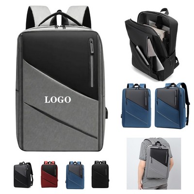 Brandable 15" Tech Backpack with Charging Cable