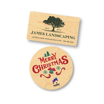 Wood Stickers - 2.5"x2.5"