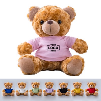7" Cute Plush Teddy Bear With T-Shirt